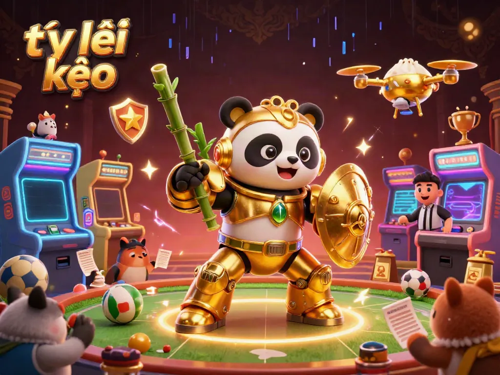 Engaging scene illustrating tỷ lệ kèo with colorful betting elements, showcasing a vibrant sports betting area.