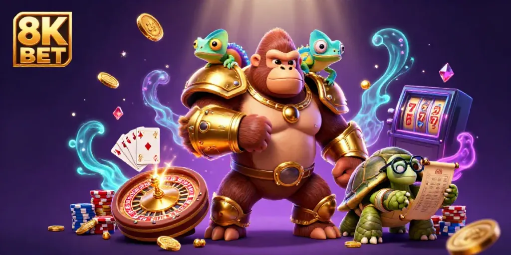 Engage with the thrilling world of 8K BET casino featuring powerful characters and exciting gameplay elements.