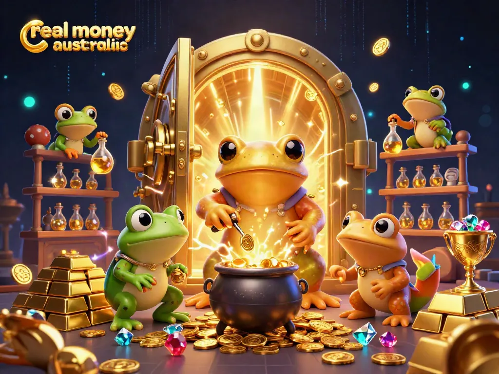 Experience the thrill of real money casinos Australia with vibrant gold elements and alchemists.