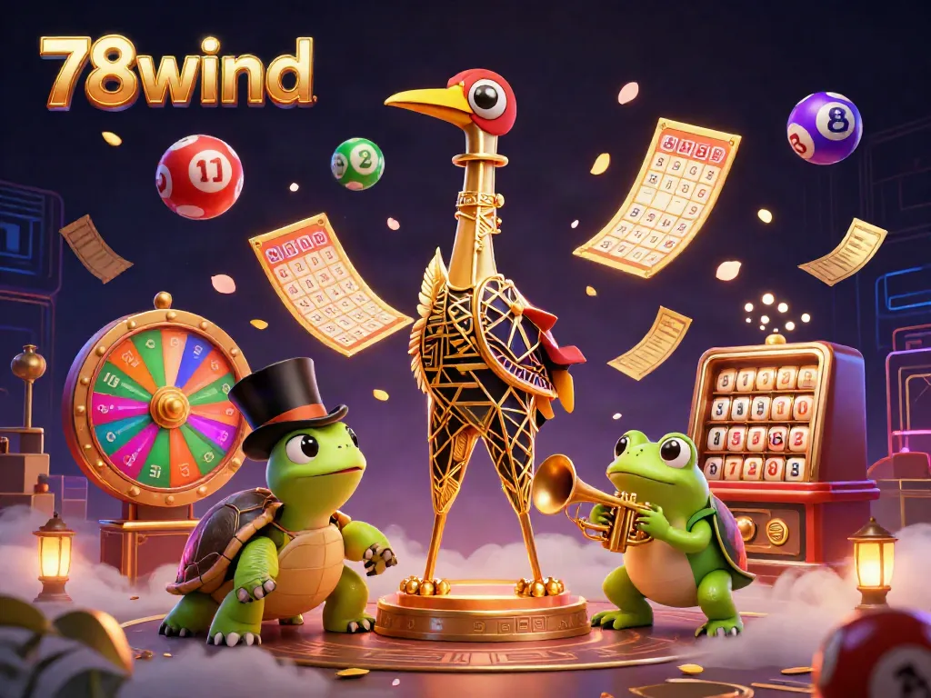 Engage with thrilling lottery dynamics at 78wind, featuring colorful bouncing balls and vibrant scenes.