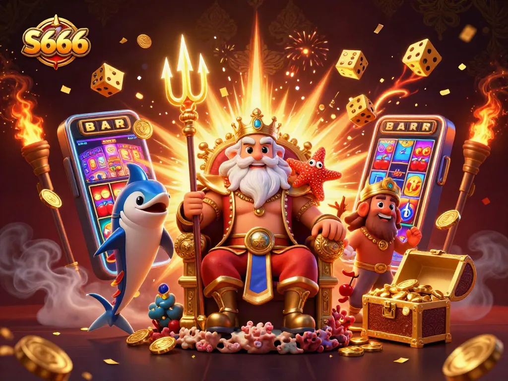 S666 players enjoy an exciting casino experience with Neptune, samurai, and bursting jackpots.