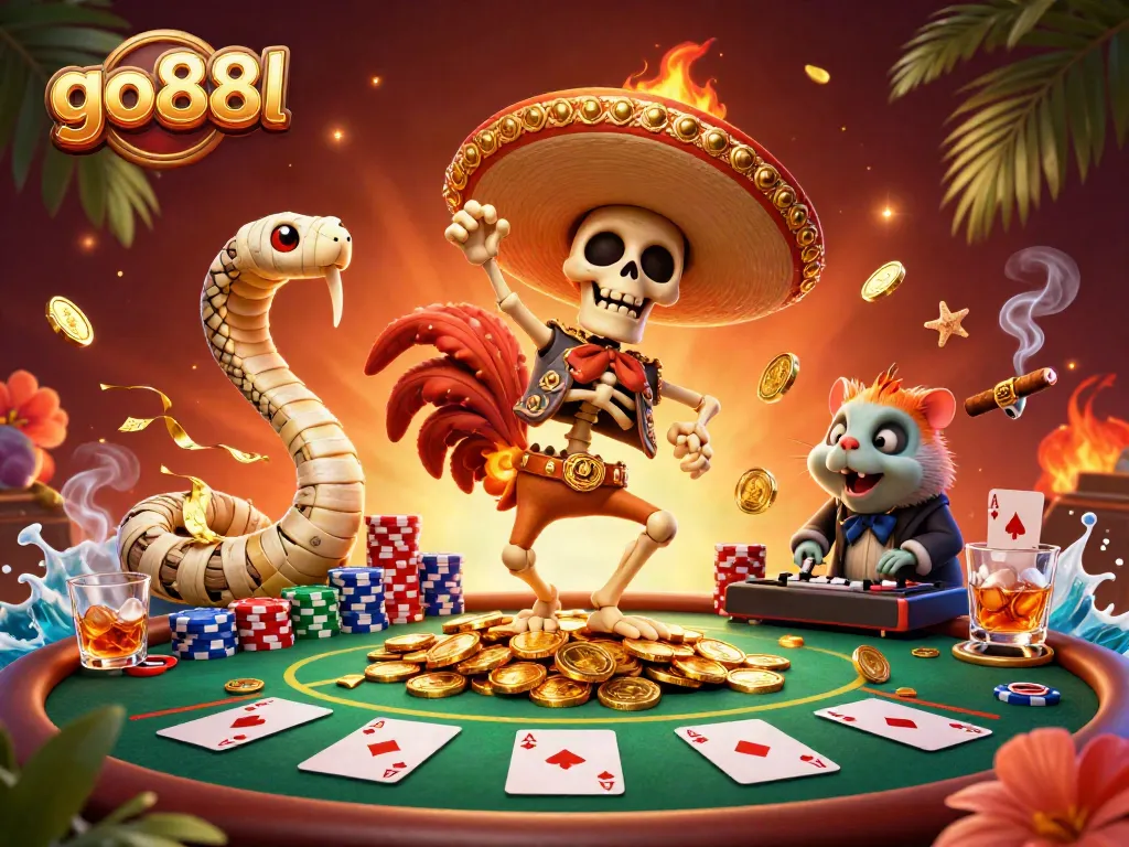 Experience the thrills at go88l with this vibrant casino scene featuring dynamic characters and rich game elements.