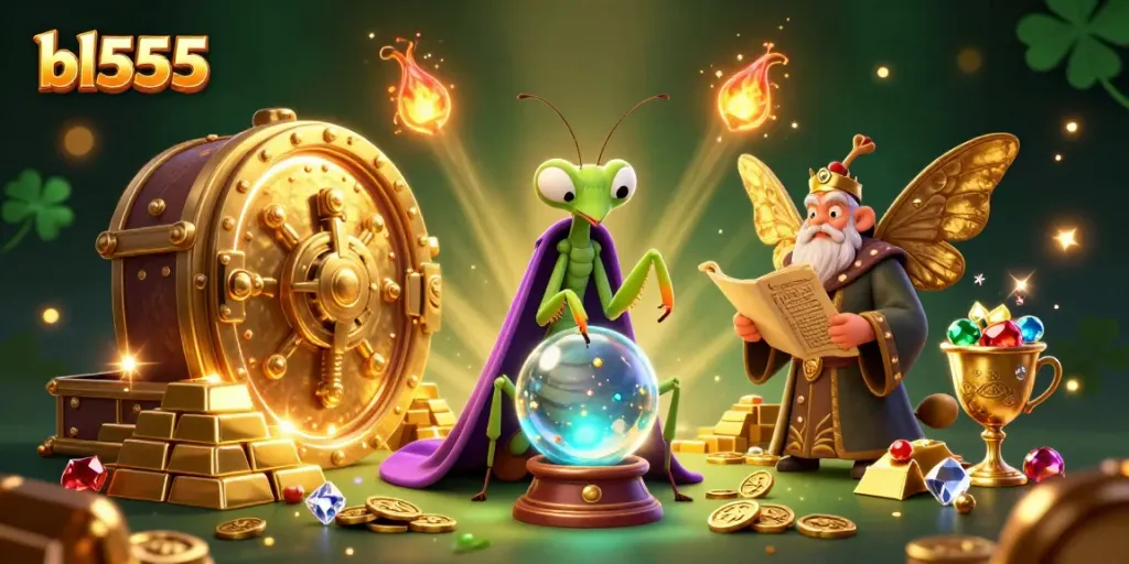 Engage with the magical bl555 casino experience through vibrant 3D characters and treasures.