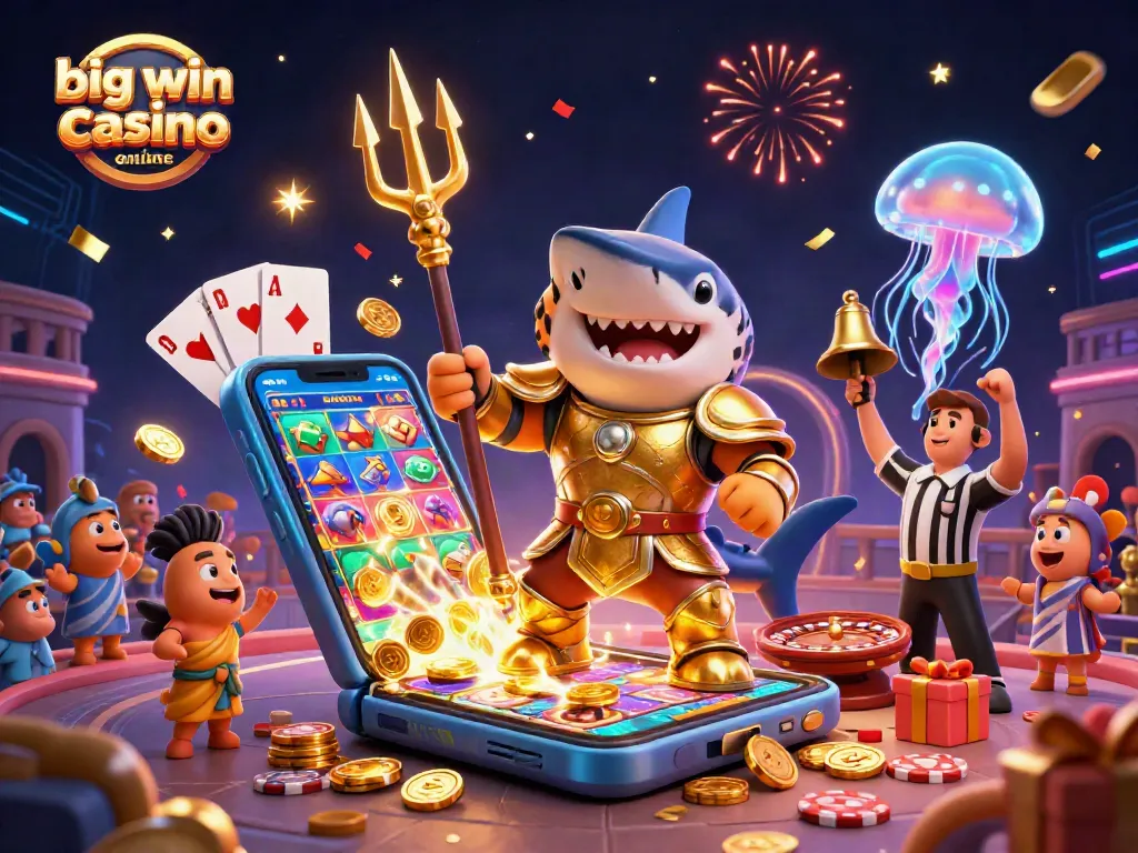 Celebrate massive wins with big win casino online in this vibrant 3D casino scene.